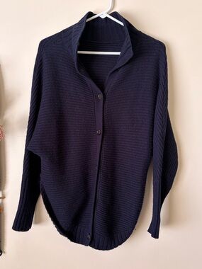 Three Dots Lambswool Cardigan Sweater
